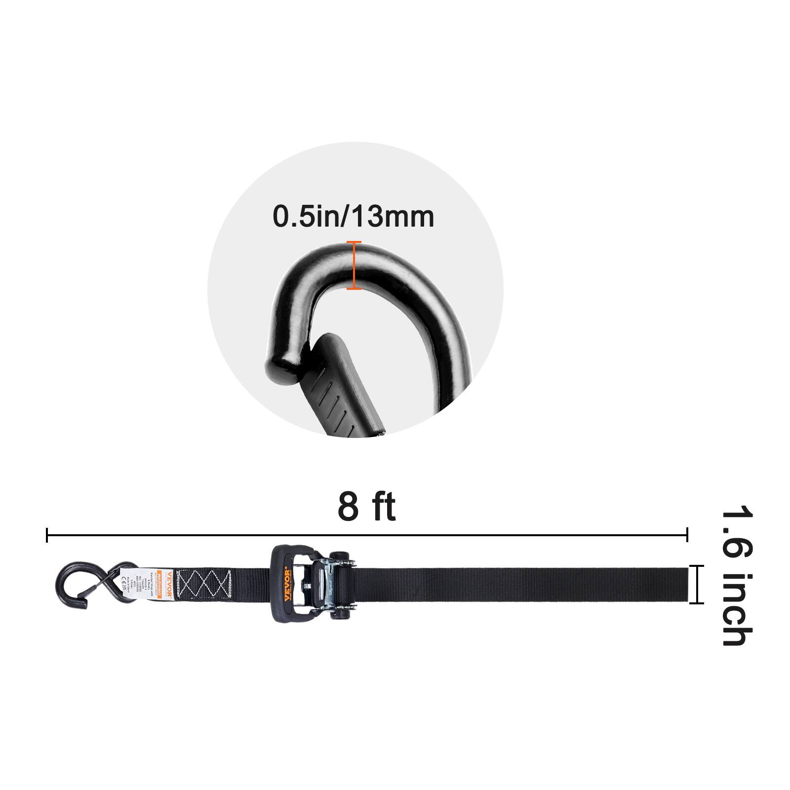 0.5in/13mm  
8 ft  
1.6 inch