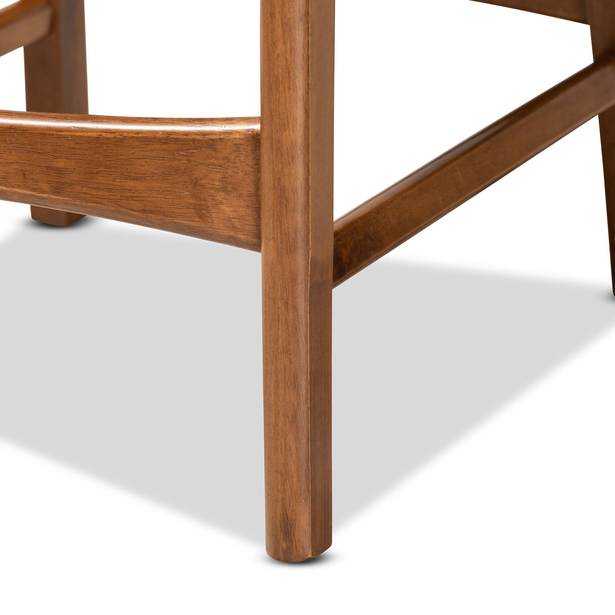 Alt View 1. Baxton Studio - Katya Mid-Century Modern Walnut Finished Wood 2-Piece Counter Stool Set - Walnut Brown.