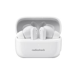 RadioShack - True Wireless Earbuds 380MAH Active Noise Cancelling ENC IPX5 3304380 - White