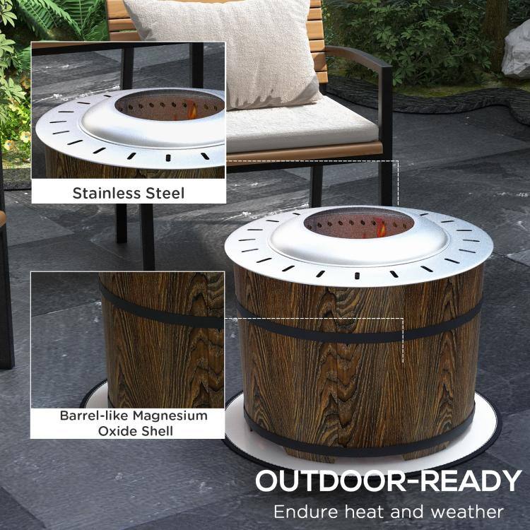 Stainless Steel  
Barrel-like Magnesium Oxide Shell  
OUTDOOR-READY  
Endure heat and weather