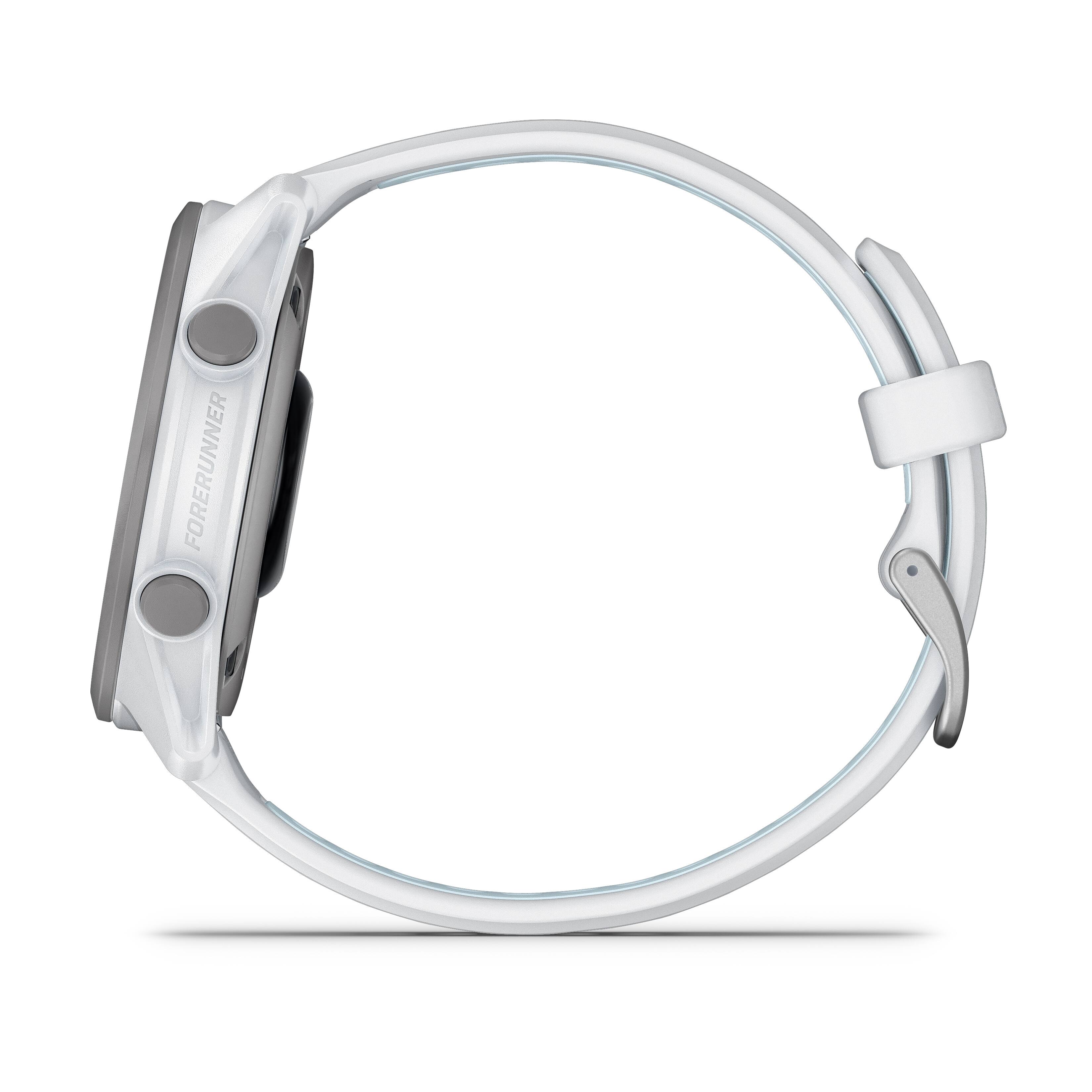 Alt View 7. Garmin - Forerunner 170 GPS Smartwatch 43 mm Fiber-Reinforced polymer - Whitestone/Cloud Blue.