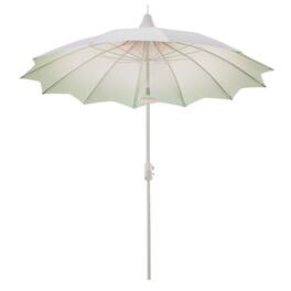 Yardgrace - 9ft Patio Umbrella with light,Outdoor Market Table Umbrella UV Protection for Backyard,Garden,Pool,Deck - Gradient Green No base