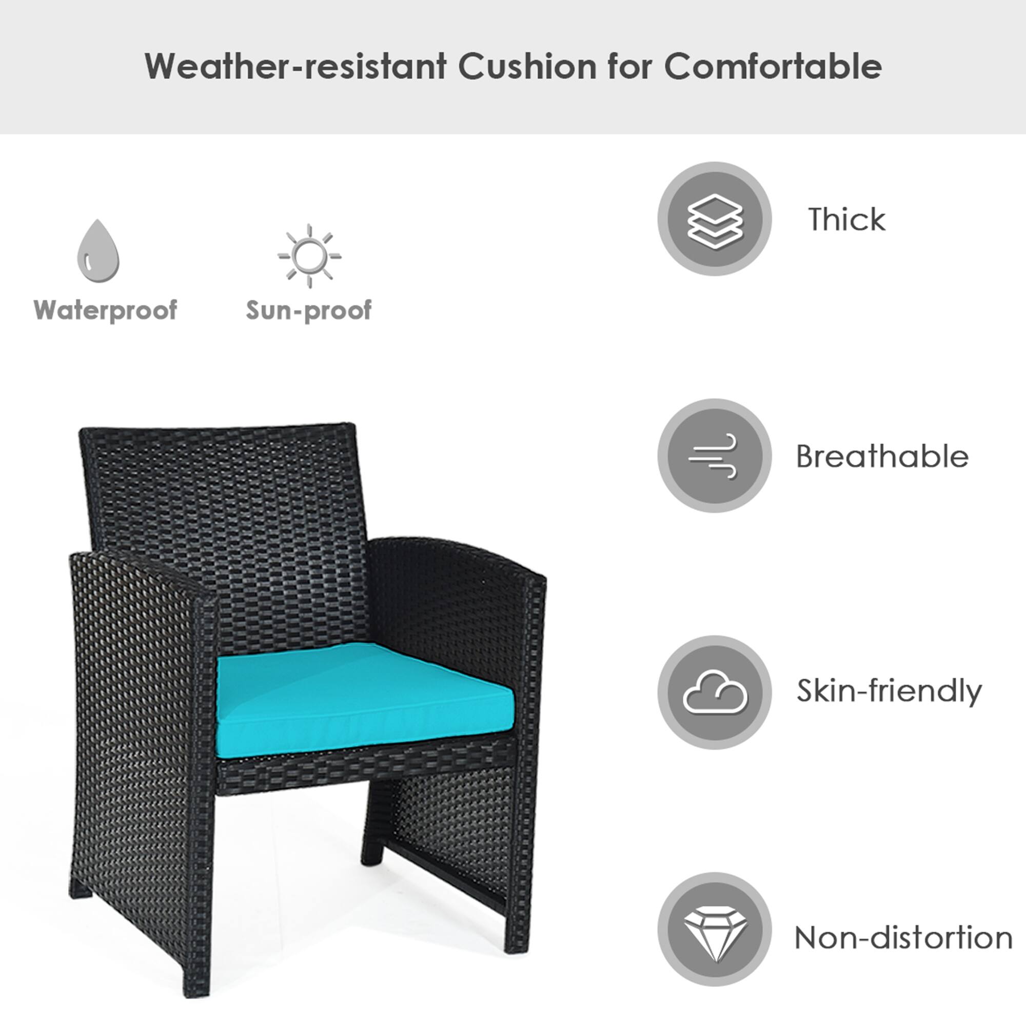 Weather-resistant Cushion for Comfortable
Thick
Waterproof
Sun-proof
Breathable
Skin-friendly
Non-distortion