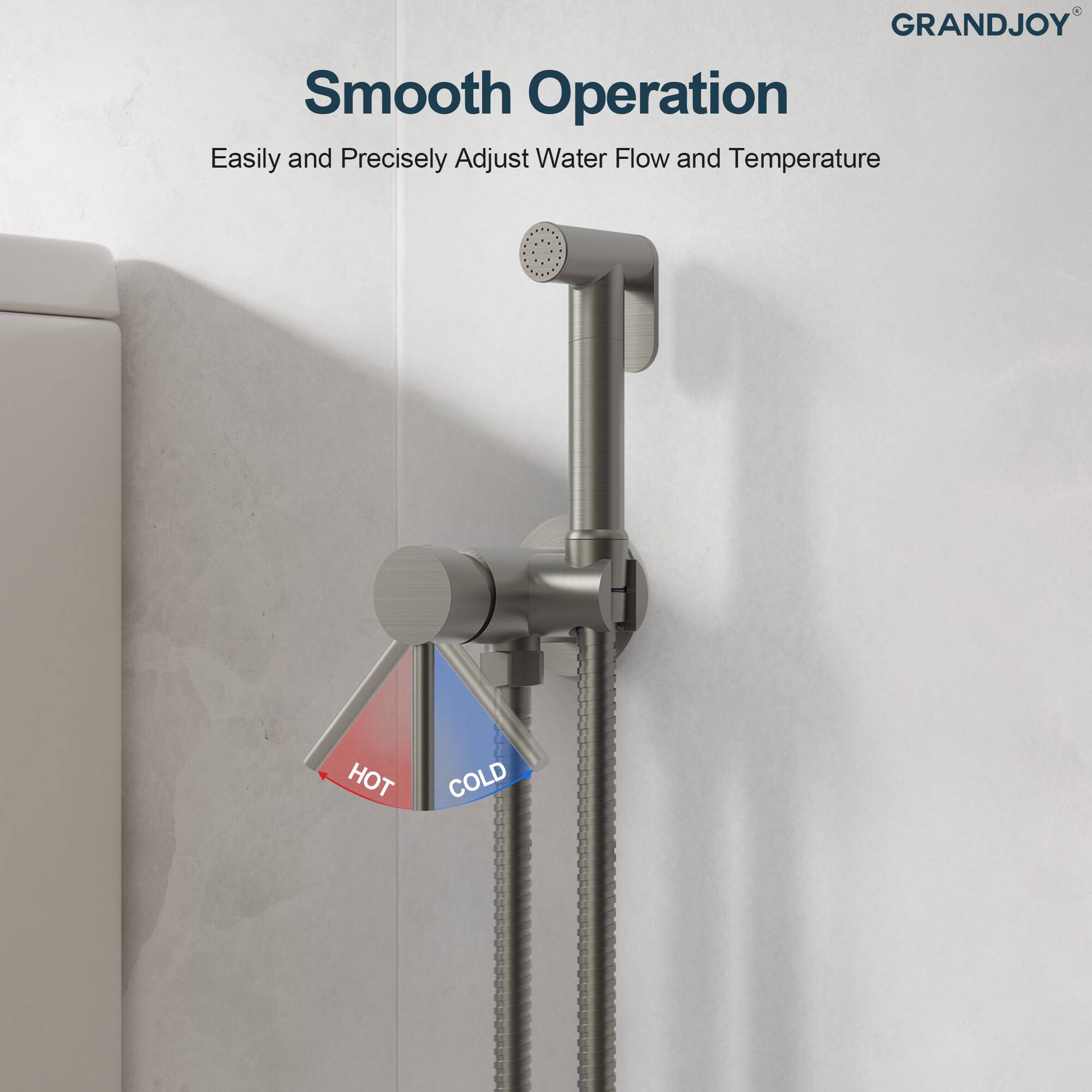 GRANDJOY

Smooth Operation

Easily and Precisely Adjust Water Flow and Temperature

HOT COLD