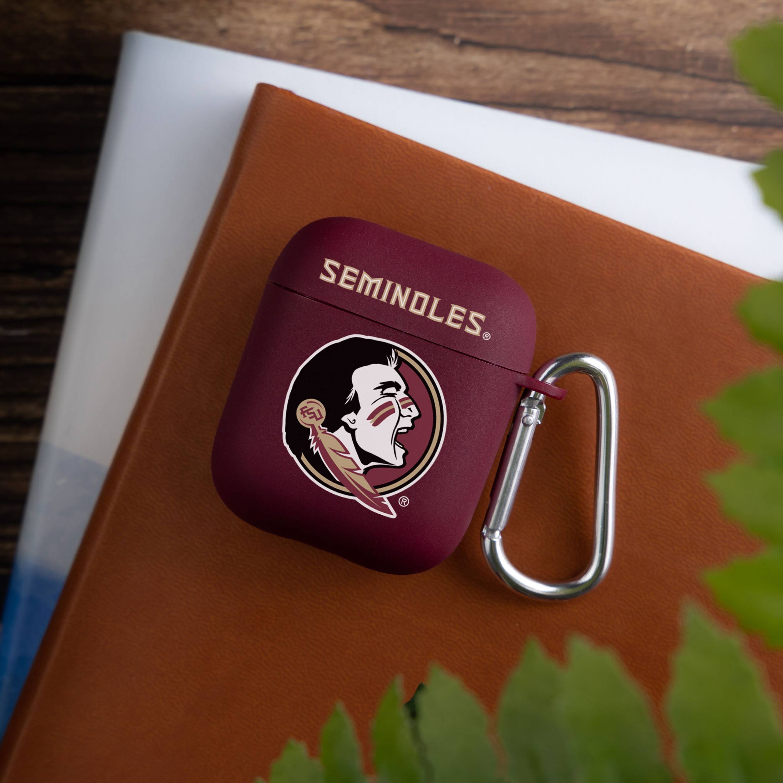 Alt View 2. Affinity Bands - Maroon Florida State Seminoles AirPods Case Cover - Maroon.