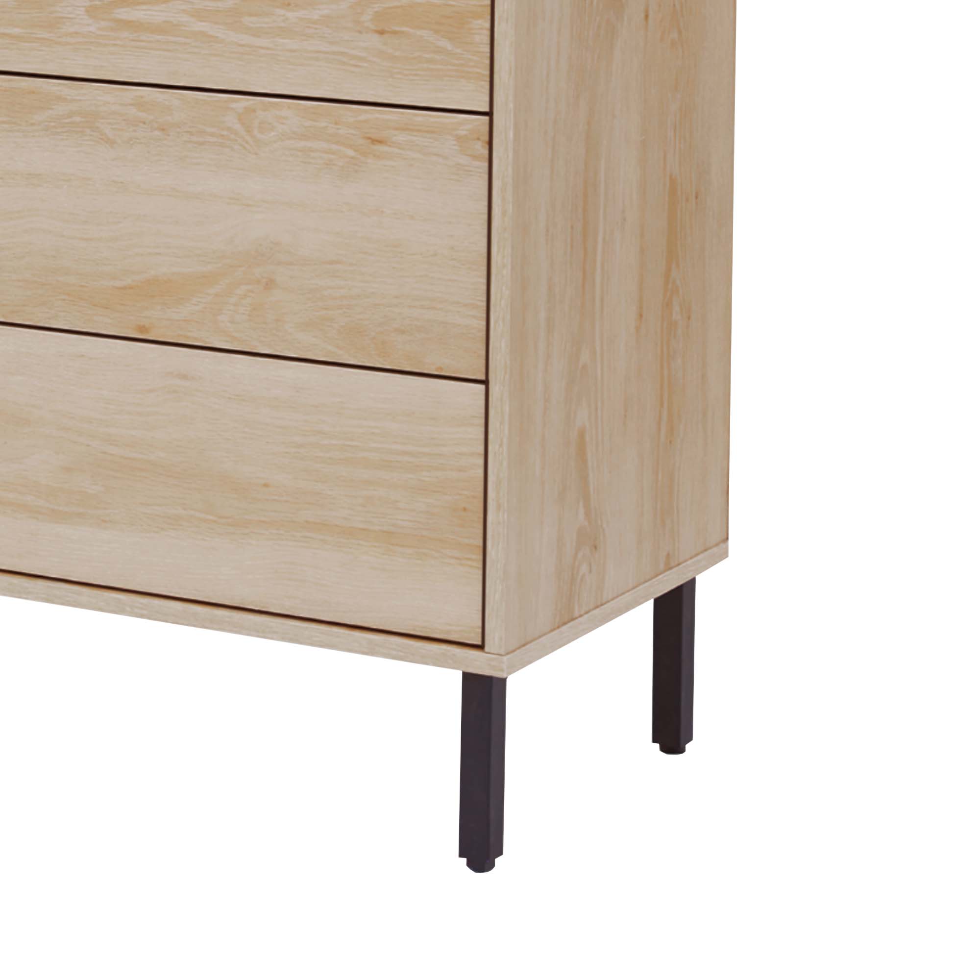 Alt View 1. Teamson Home - Cairo Industrial-Chic Mid-Century Modern 1 Door, 2 Shelf, 3 Drawer Storage Sideboard - Brown.