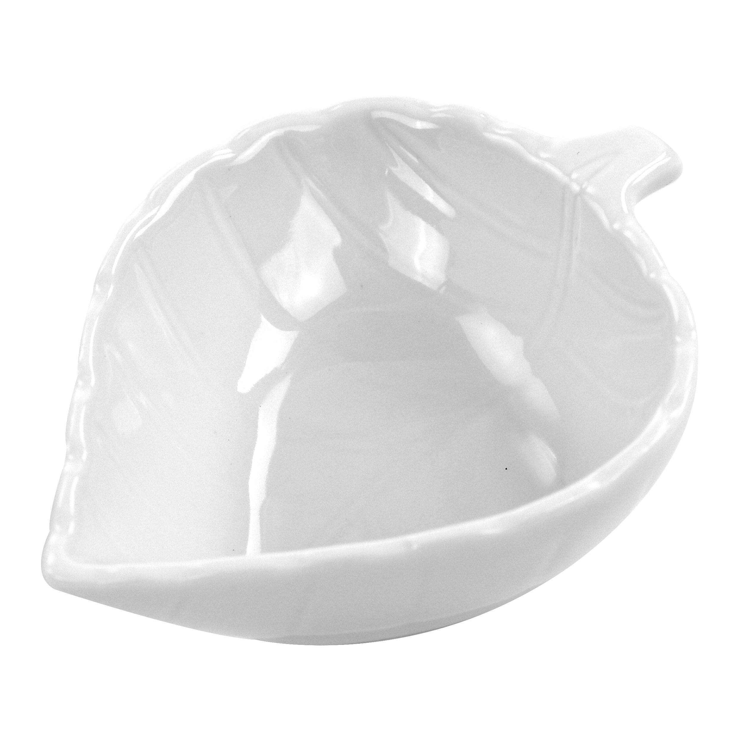 Back. Martha Stewart - Martha Stewart 4 Piece Ceramic Tidbit Dish Set in White - White.