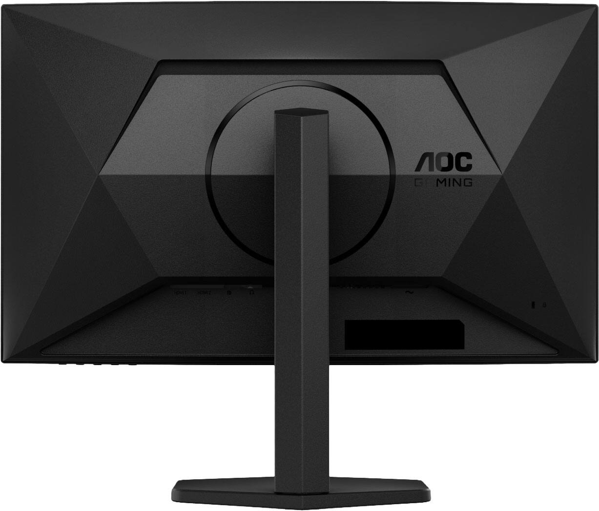 Back. AOC - C27G4X 27" VA Curved Gaming Monitor, FHD (1920x1080), 200Hz, 0.5ms, Freesync - Black.