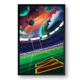 Sporticulture - Washington Commanders Galaxy Print Framed Art - Red