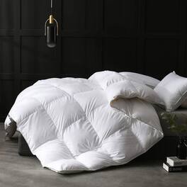 APSMILE - Luxurious Feathers Down California King Duvet Insert Comforter - White