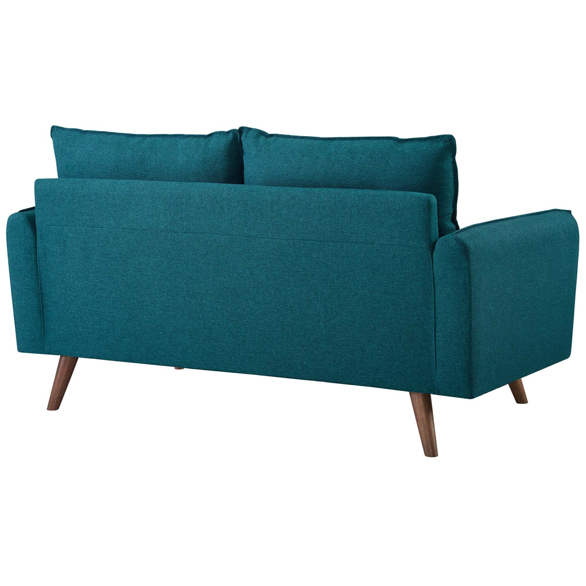 Alt View 1. Modway - Revive Upholstered Fabric Sofa and Loveseat Set by Modway - Blue.