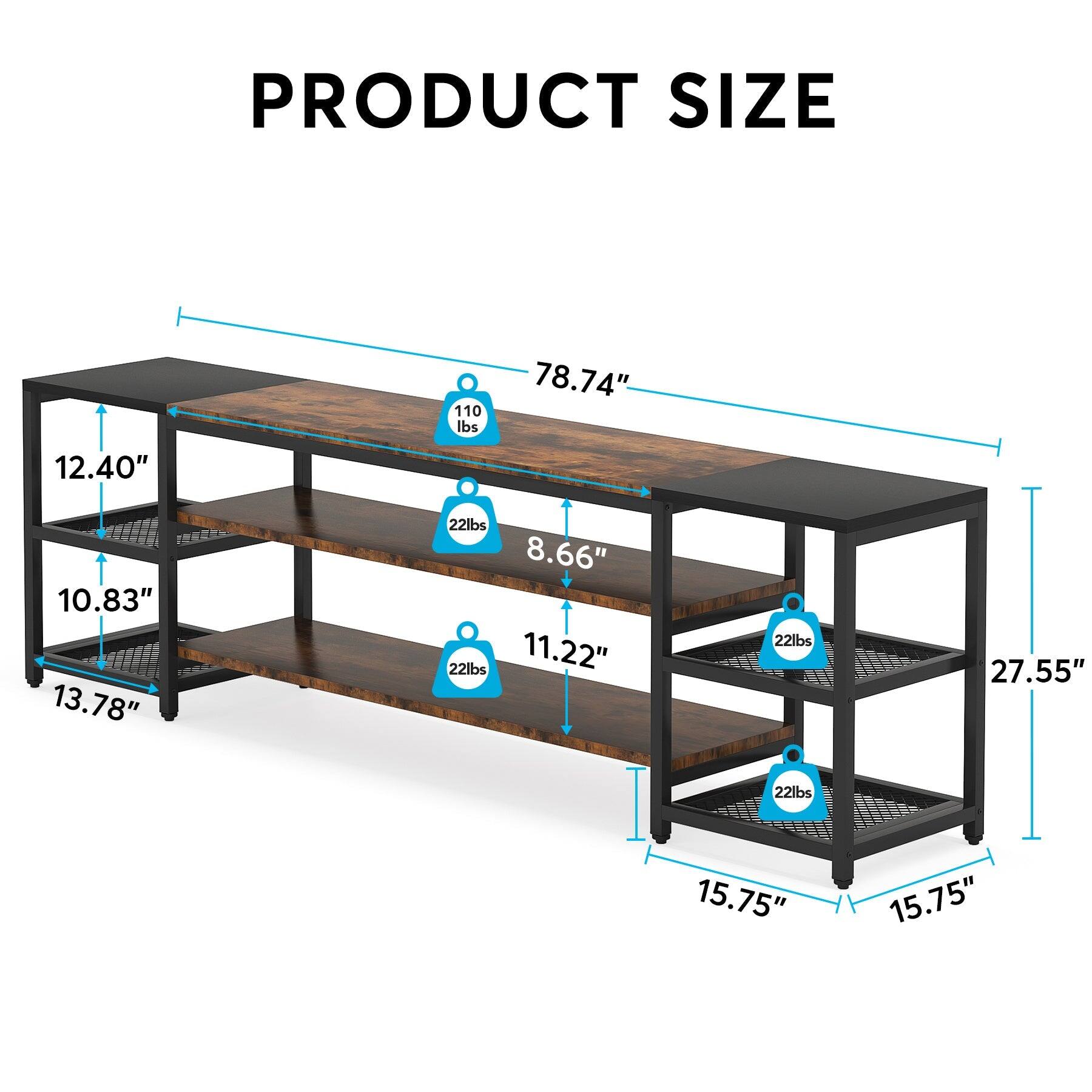 Tribesigns Office Media Console with Metal Frame, for Media Equipment ...
