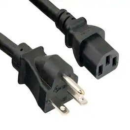 Sanoxy - Cables and Adapters; 10ft 14 AWG 15A 250V Power Cord (NEMA 6-15P to IEC 320 C13) - Black