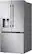 Back. LG - Counter-Depth MAX 20.2 Cu. Ft. French Door Smart Refrigerator with Dual Ice - PrintProof Stainless Steel.