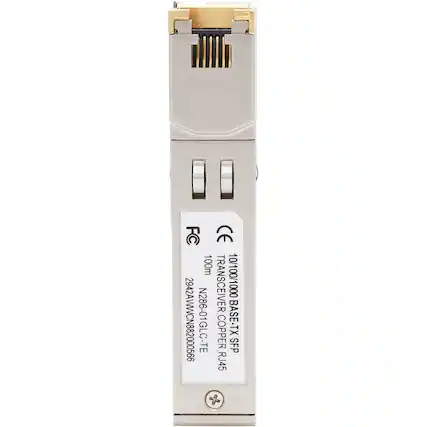 FC 100m 10/100/1000 2942AWWCN882000566 N286-01GLC-TE TRANSCEIVER COPPER BASE-TX SFP RJ45
CE
10/100/1000 BASE-TX SFP
TRANSCEIVER COPPER RJ45
2942AWWCN882000566
N286-01GLC-TE