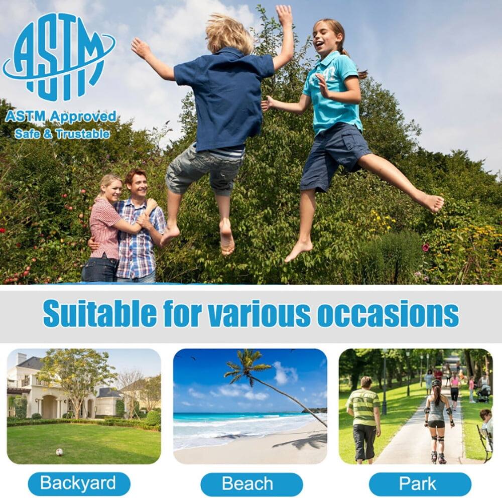 ASTM Approved  
Safe & Trustable  

Suitable for various occasions  
Backyard  
Beach  
Park