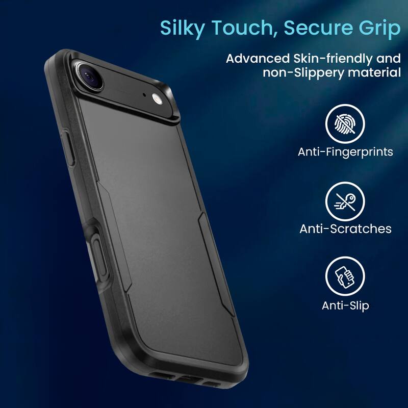 Silky Touch, Secure Grip

Advanced Skin-friendly and non-Slippery material

- Anti-Fingerprints
- Anti-Scratches
- Anti-Slip