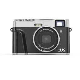 Cluzine - 4K Digital Camera, 48MP Retro-Style Camera with 16X Zoom & Auto Focus