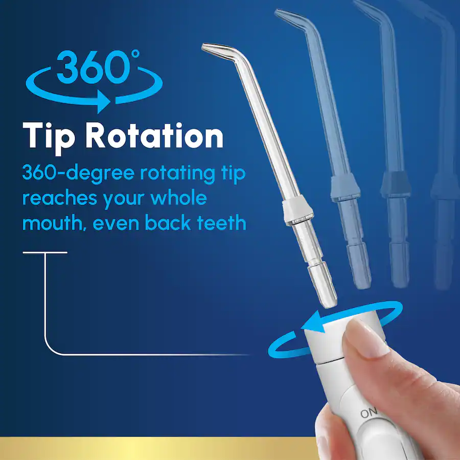 Waterpik Evolution Water Flosser with 10 Settings, 5 Tips, ADA Accepted ...
