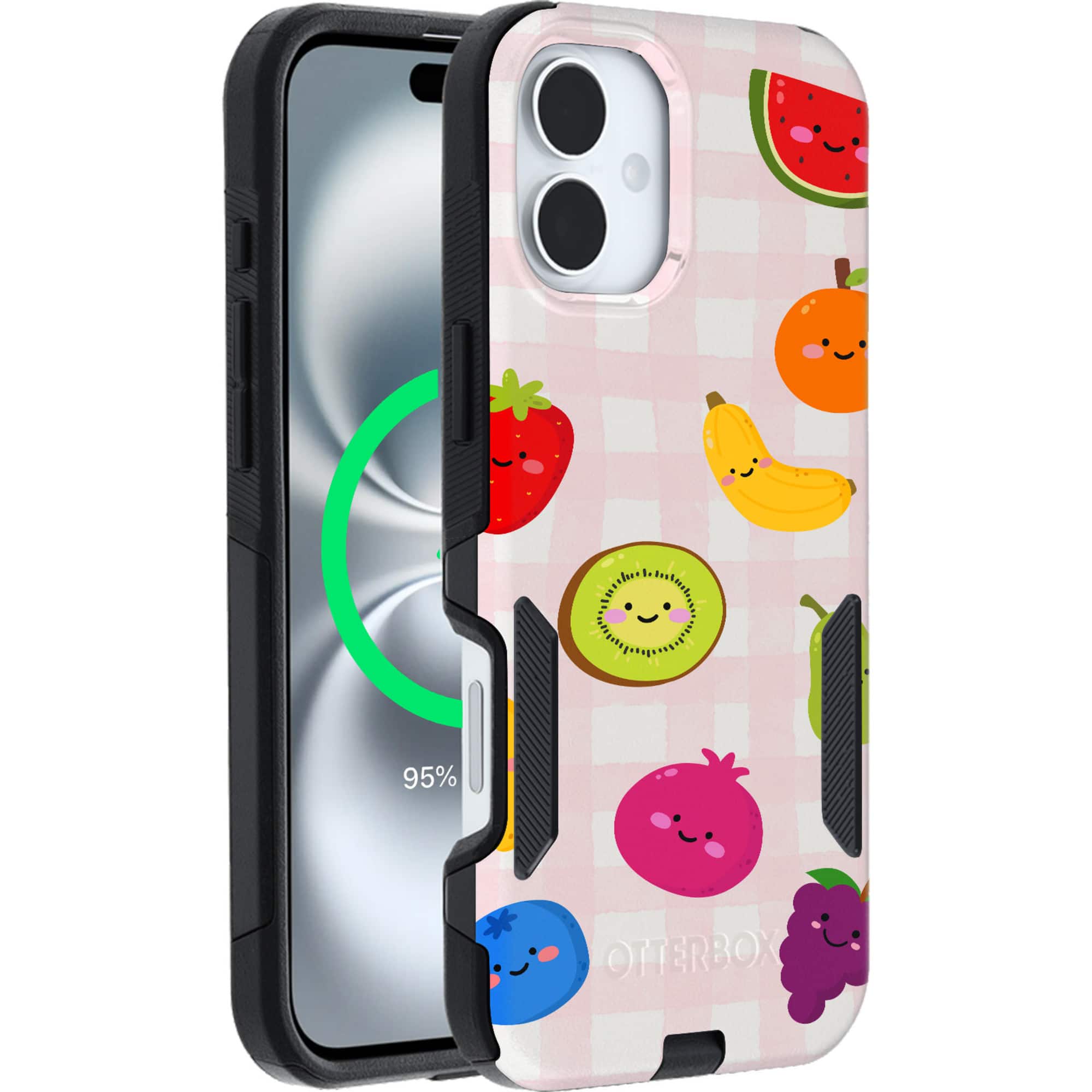 OtterBox - Artist Edition MagSafe Commuter Series Case for iPhone 16 Plus - Jelly Fruit