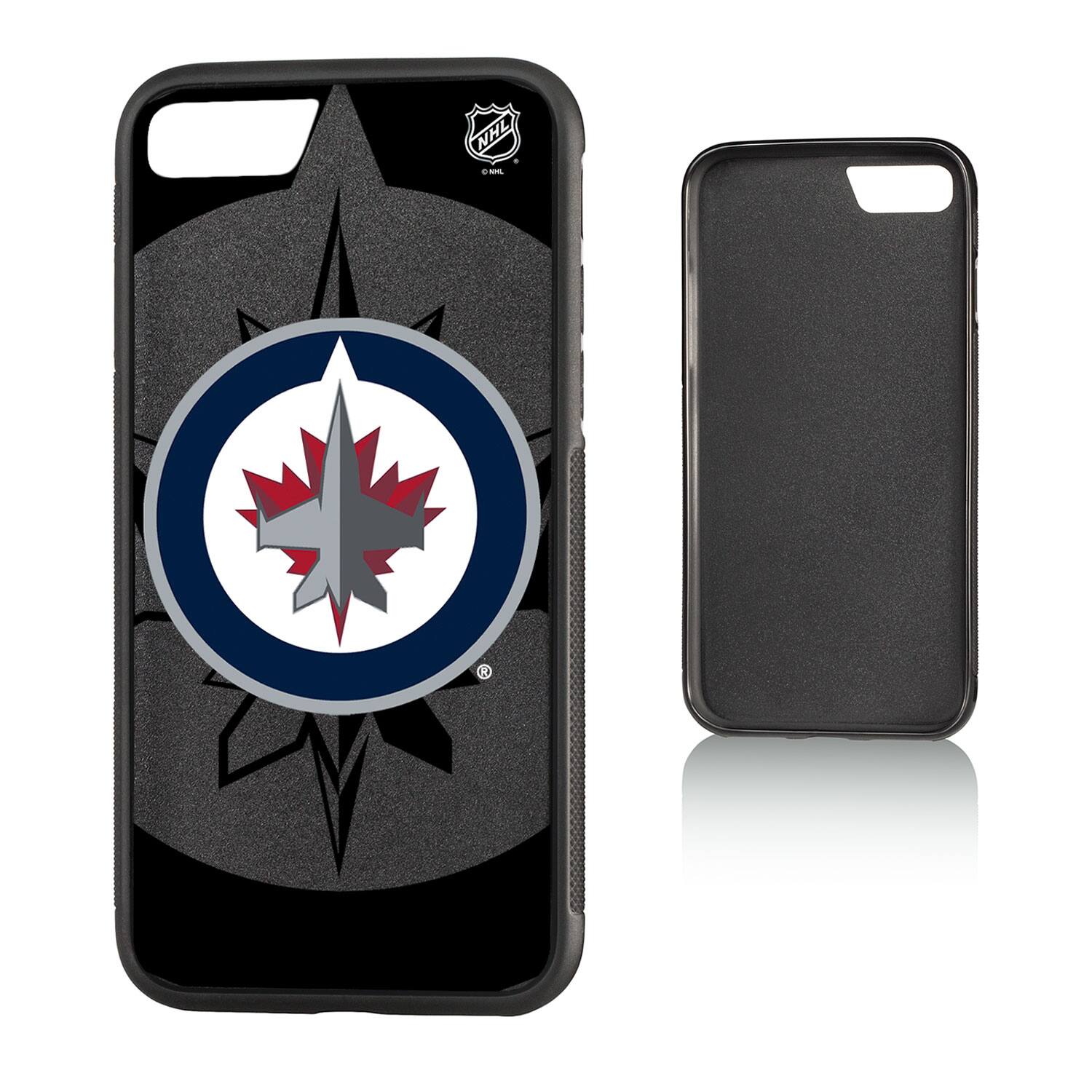 Alt View 1. Keyscaper - Winnipeg Jets iPhone Bump Ice Case - 14 - Multicolor.