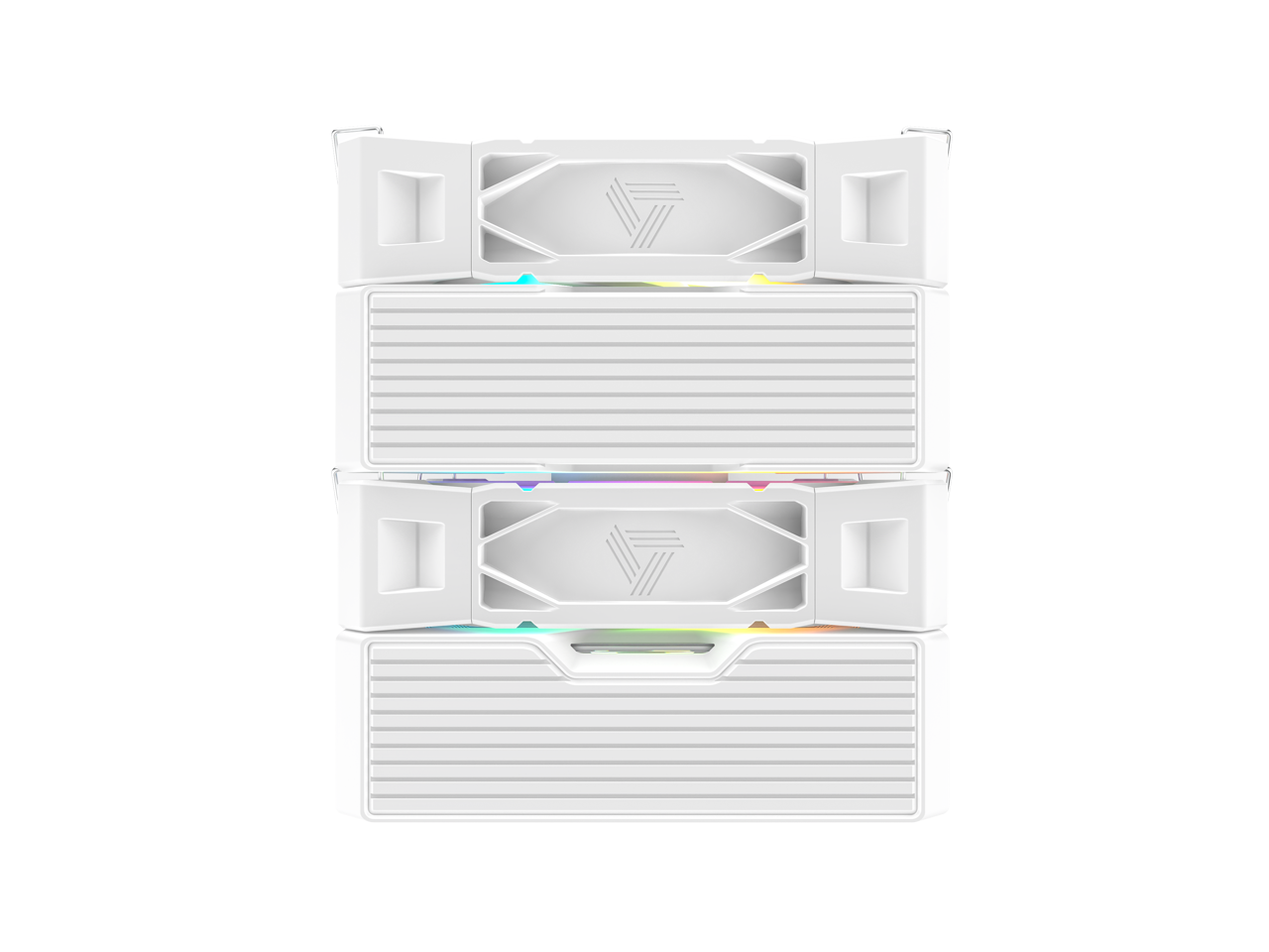 Alt View 5. Montech - MONTECH NX600 ARGB Dual-Tower Cooler | 6 Heatpipes, White | LGA1700/1851, AM5 - White.