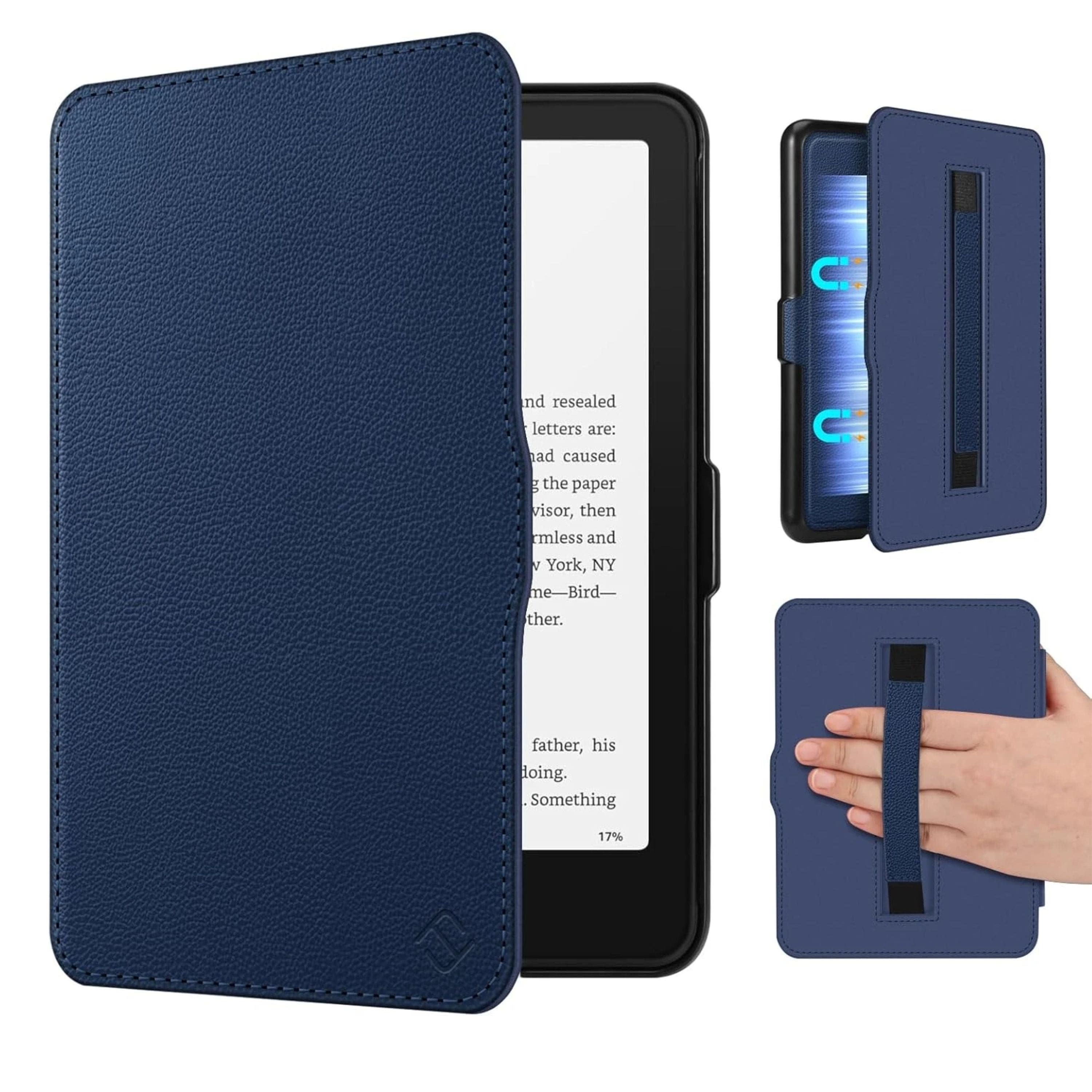 "Kitcheniva - Slim Shell Case With Hand Strap For 7"" Kindle Paperwhite (12th Gen 2024) - Navy" price history on PriceWatchPro