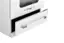 Left. Unique Appliances - Classic Retro 3.9 Cu. Ft. Freestanding Induction Range with Air Fry - Marshmallow White.