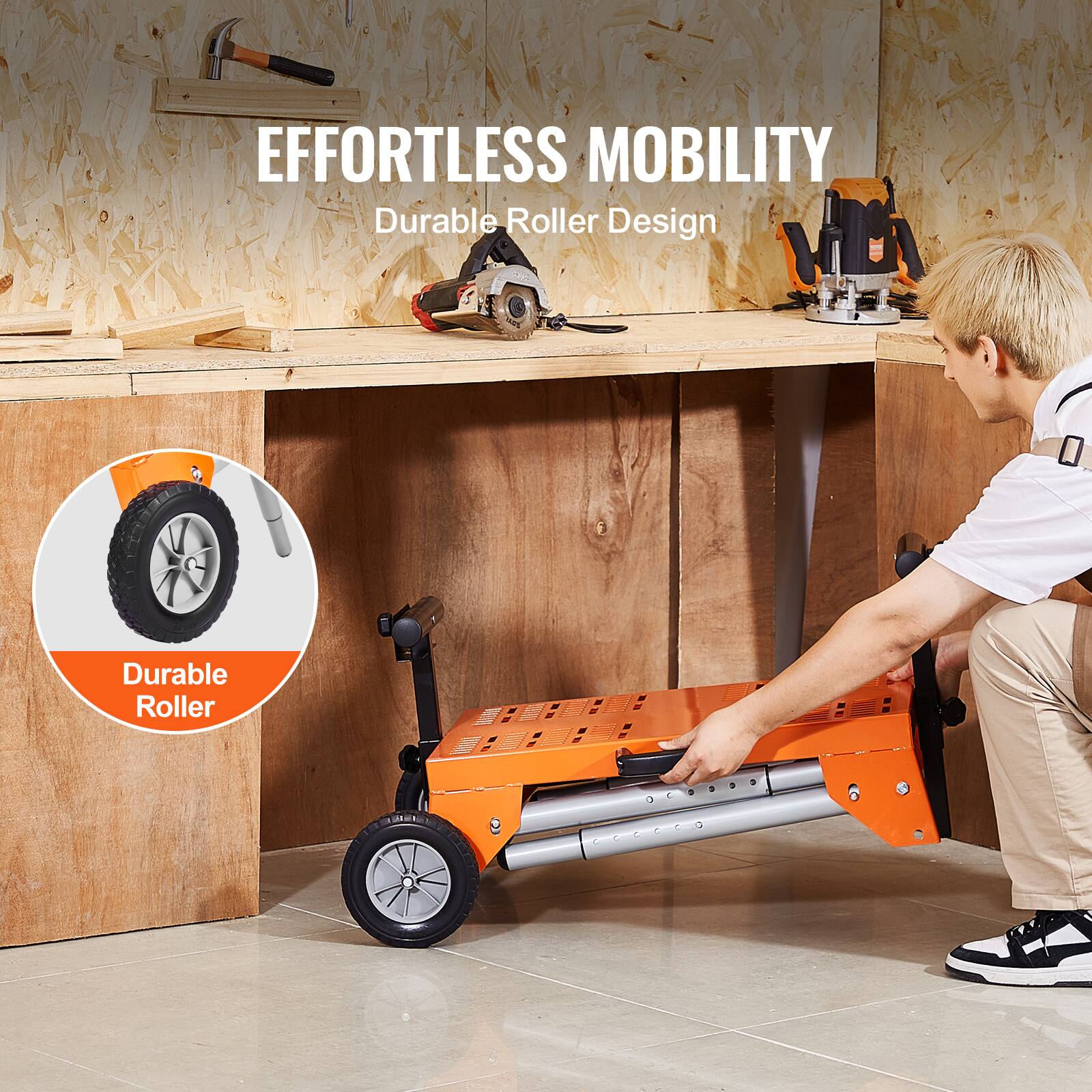 EDGE STAND + グチャネジ セット VEVOR Miter Saw Stand with Tabletop and Wheels, 330lbs Load