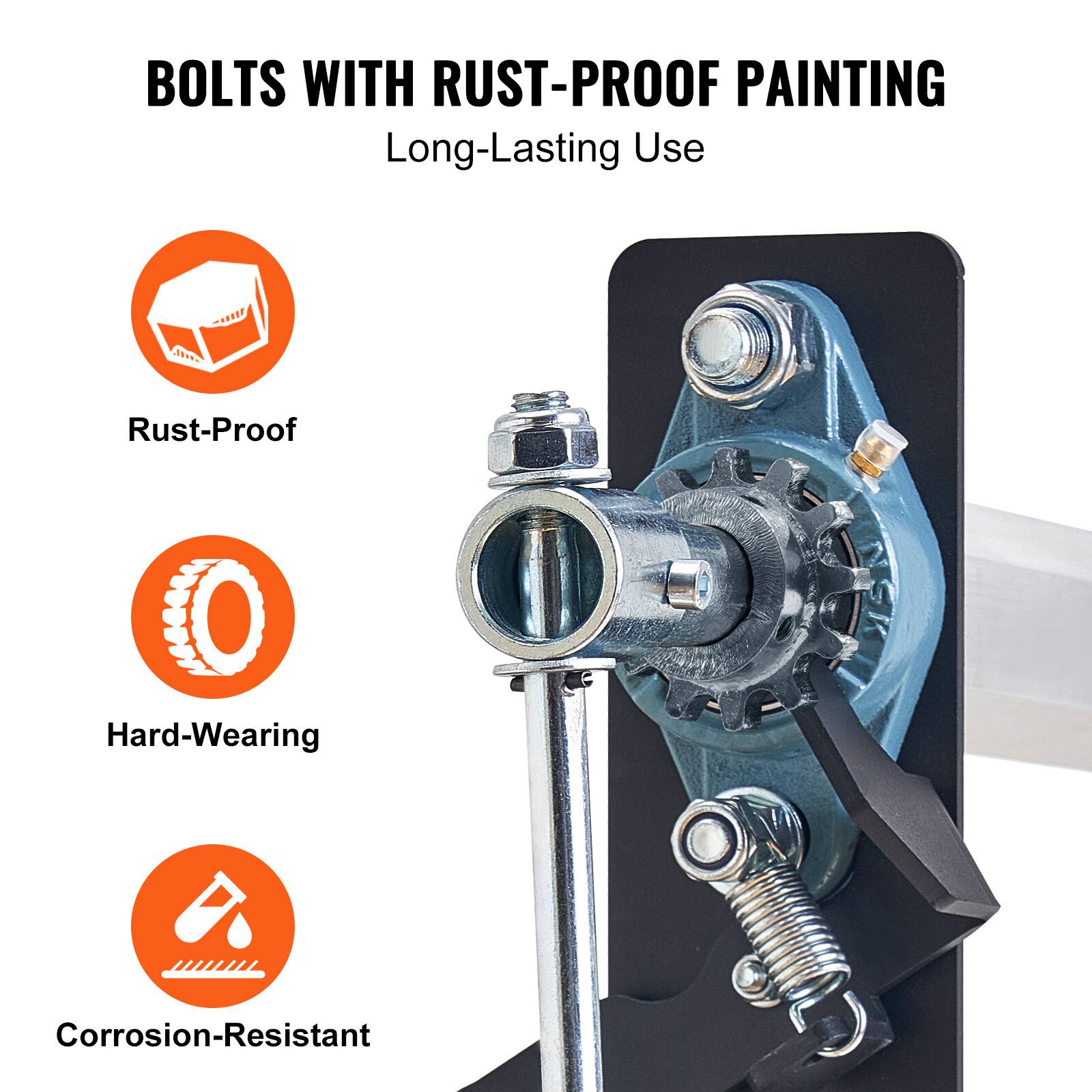 BOLTS WITH RUST-PROOF PAINTING  
Long-Lasting Use  

- Rust-Proof  
- Hard-Wearing  
- Corrosion-Resistant
