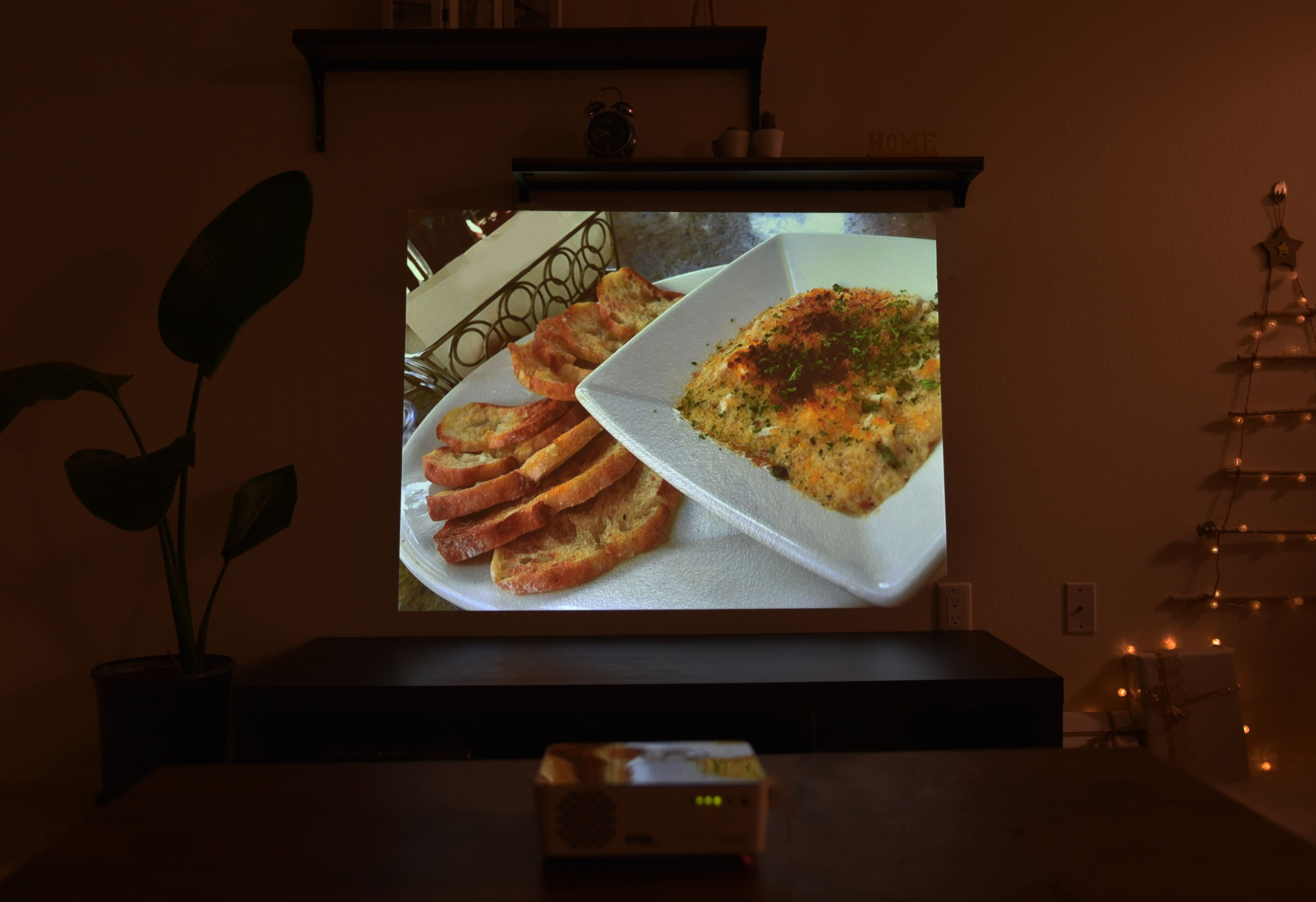 Alt View 11. AAXA - P6X DLP Pico Projector, 4 Hour Battery, USB-C Input, Wireless Mirroring, 1000 Lumens, HDMI/USB/TF Input, 1080p Support - Gray/Black.