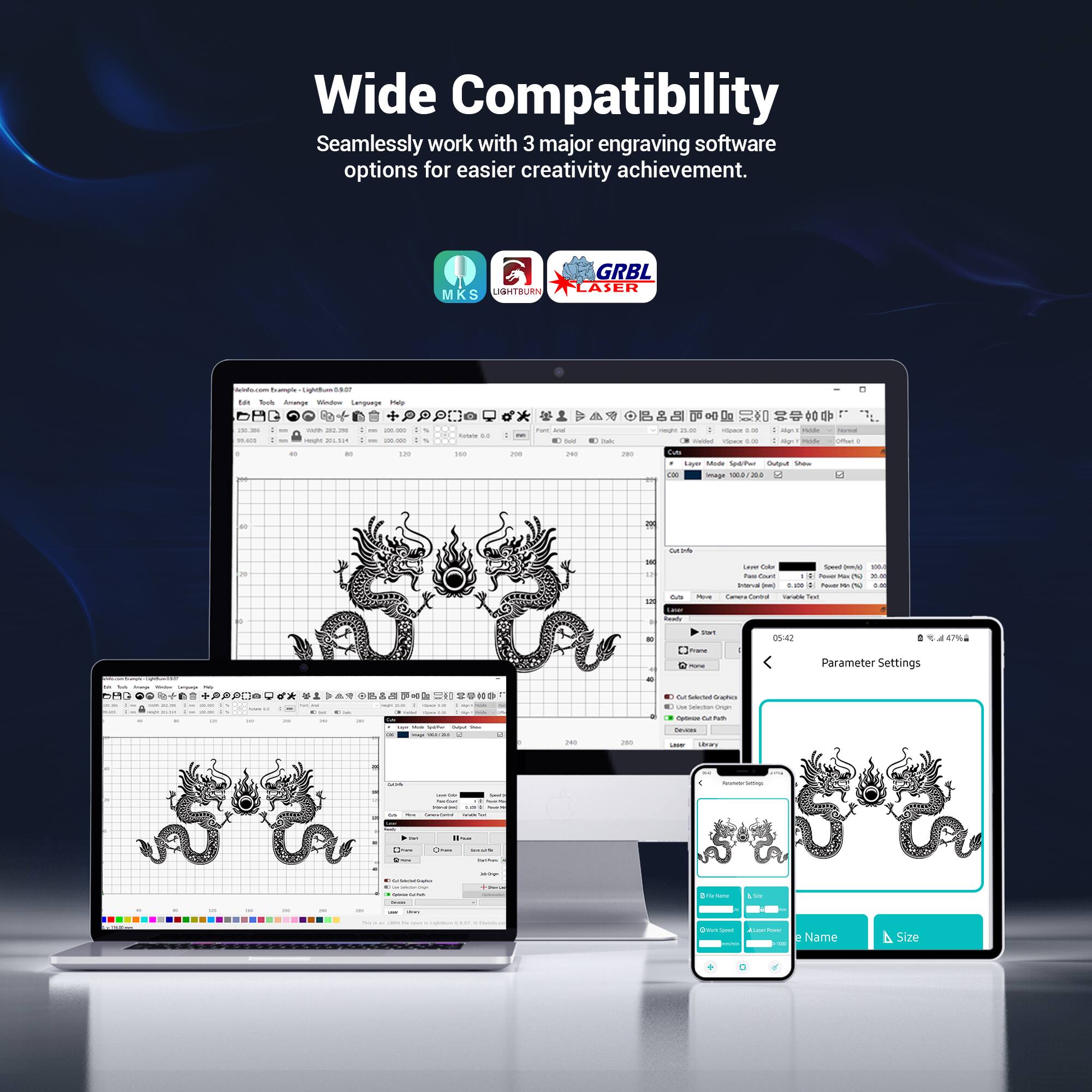 Wide Compatibility: Seamlessly work with 3 major engraving software options for easier creativity achievement. F GRBL LIBITBURN LASER MKS as S Age - - - - - - - - - - - - - - - - - - - - - - - - - - - - - - - - - - - - - - - - - - - - - - - - - - - - - - - - - - - - - - - - - - - - - - - - - - - - - - - - - - - - - - - - - - - - - - - - - - - - - - - - - - - - - - - - - - - - - - - - - - - - - - - - - - - - - - - - - - - - - - - - - - - - - - - - - - - - - - - - - - - - - - - - - - - - - - - - - - - - - - - - - - - - - - - - - - - - - - - - - - - - - - - - - - - - - - - - - - - - - - - - - - - - - - - - - - - - - - - - - - - - - - - - - - - - - - - - - - - - - - - - - - - - - - - - - - - - - - - - - - - - - - - - - - - - - - - - - - - - - - - - - - - - - - - - - - - - - - - - - - - - - - - - - - - - - - - - - - - - - - - - - - - - - - - - - - - - - - - - - - - - - - - - - - - - - - - - - - - - - - - - - - - - - - - - - - - - - - - - - - - - - - - - - - - - - - - - - - - - - - - - - - - - - - - - - - - - - - - - - - - - - - - - - - - - - - - - - - - - - - - - - - - - - -