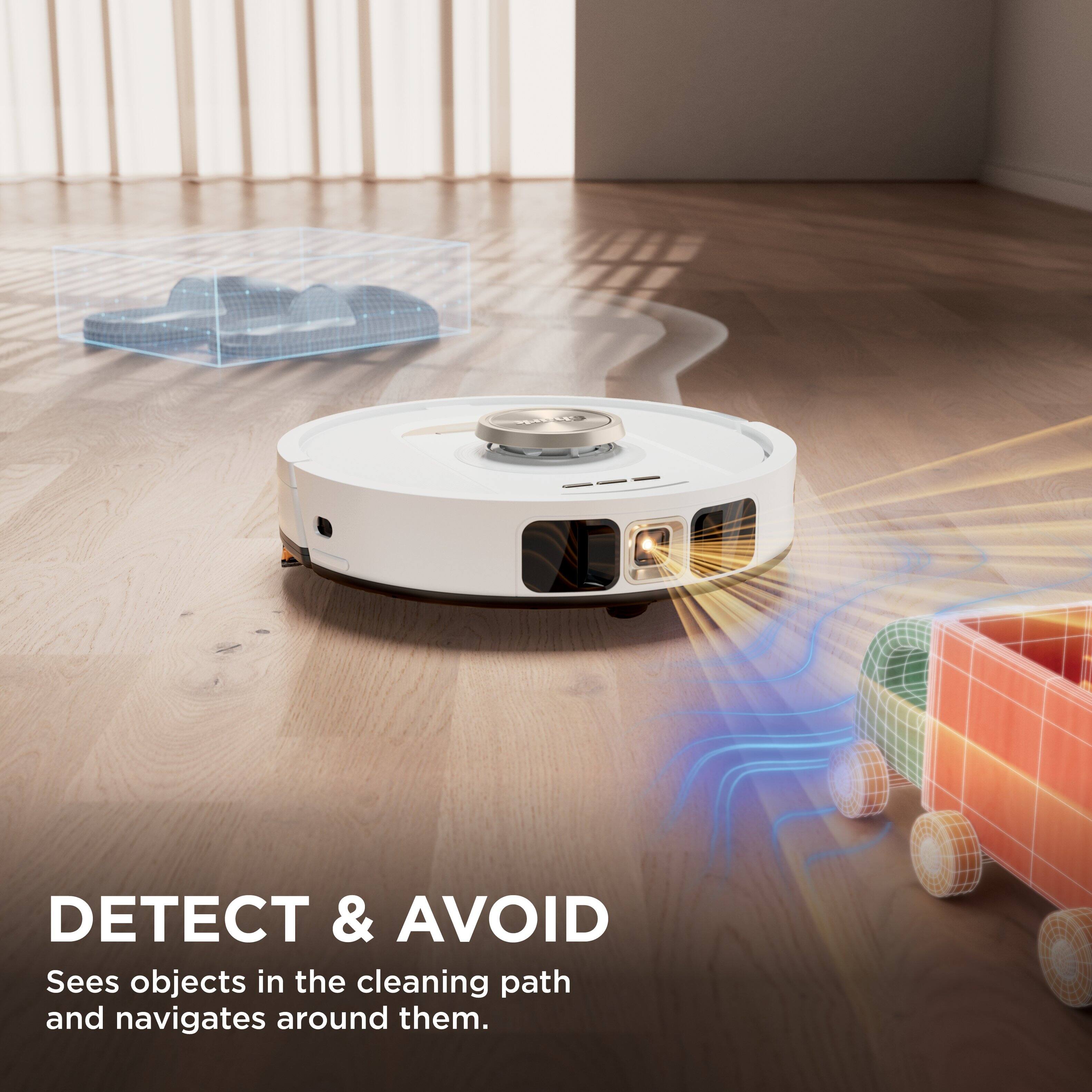 DETECT & AVOID

Sees objects in the cleaning path and navigates around them.