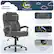 Left. Serta - Garret Bonded Leather Executive Office Chair with Premium Cushioning - Gray.