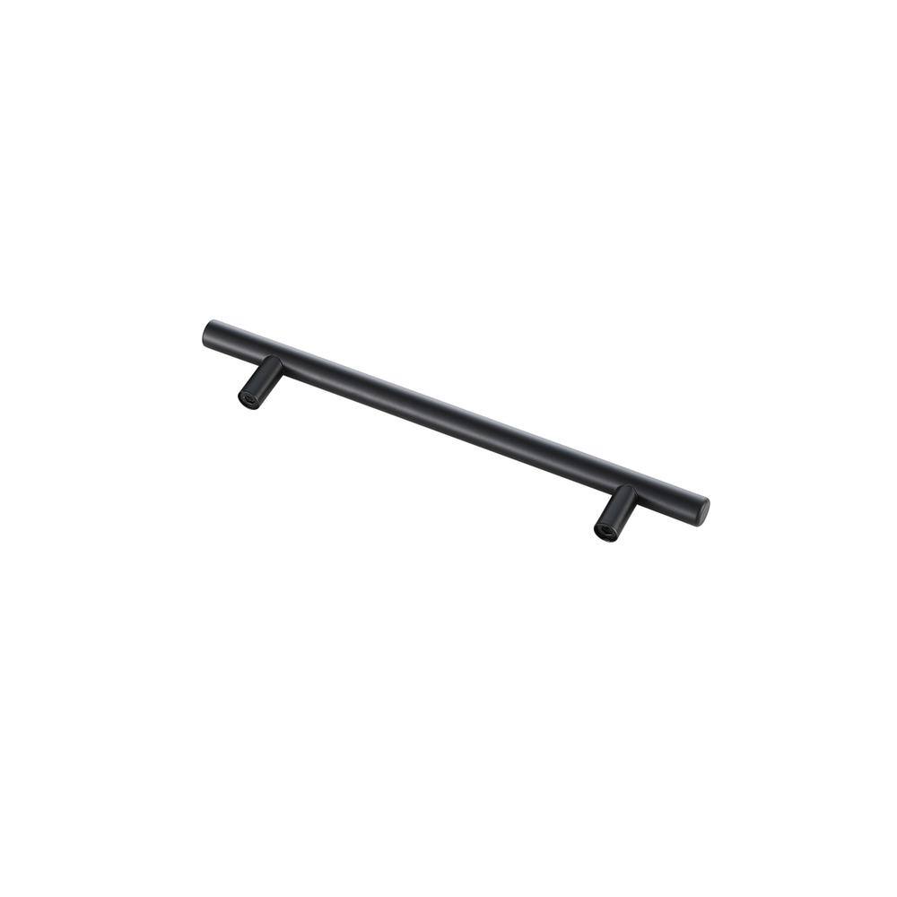 Left. Elegant Decor - Quinn 6-5/16" Center to Center Matte Black Bar Pull Multipack (set of 10) - Matte Black.