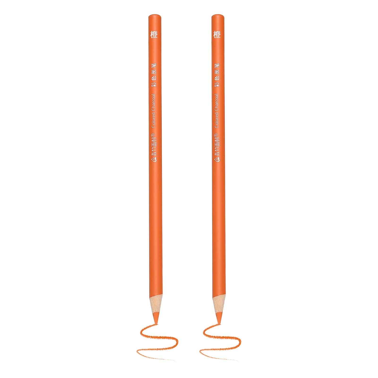 Unique Bargains - 2pcs Color Drawing Pencils Graphite Sketch Colored Pencil Art Supplies for Coloring Books Painting - Orange price history on PriceWatchPro