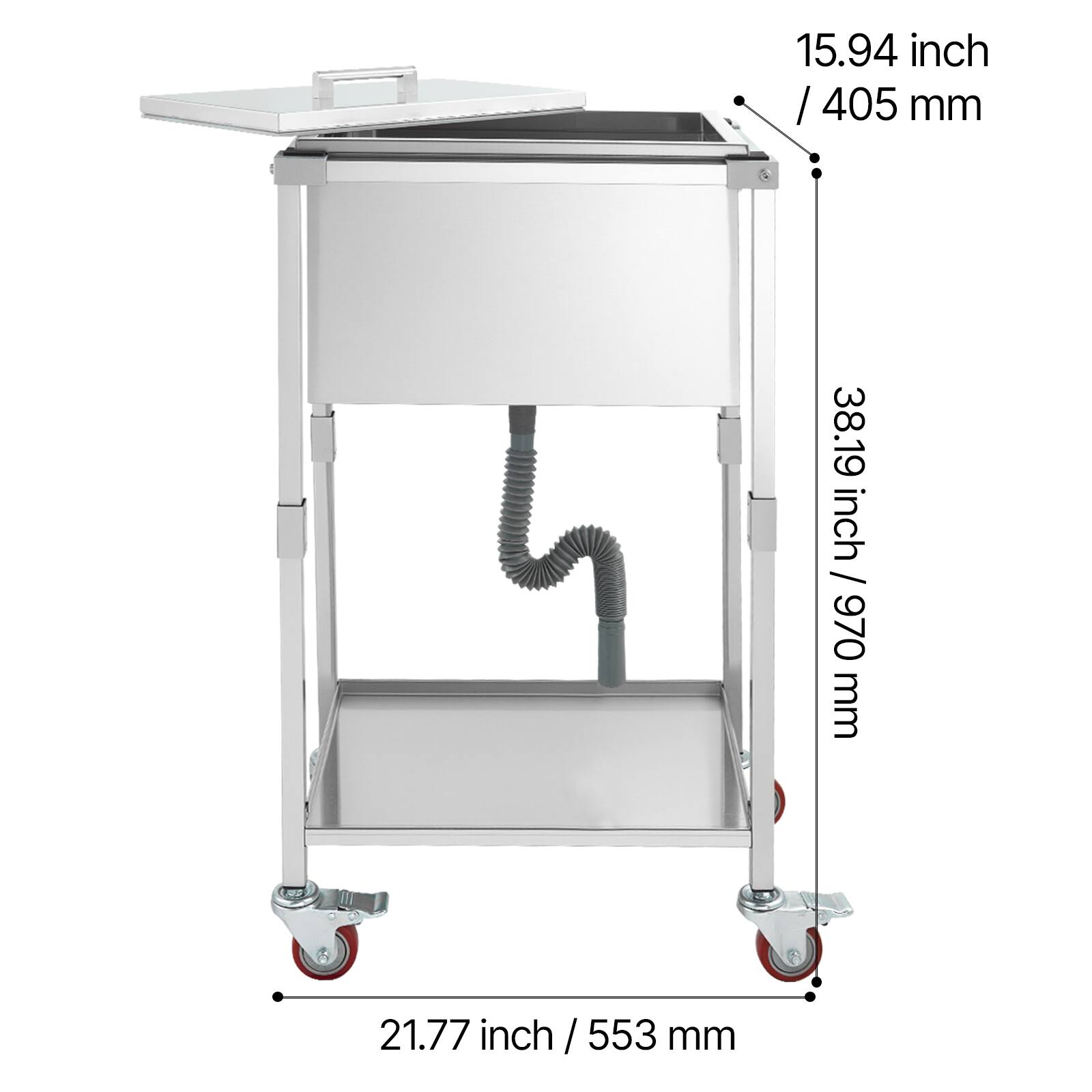 15.94 inch / 405 mm  
38.19 inch / 970 mm  
21.77 inch / 553 mm