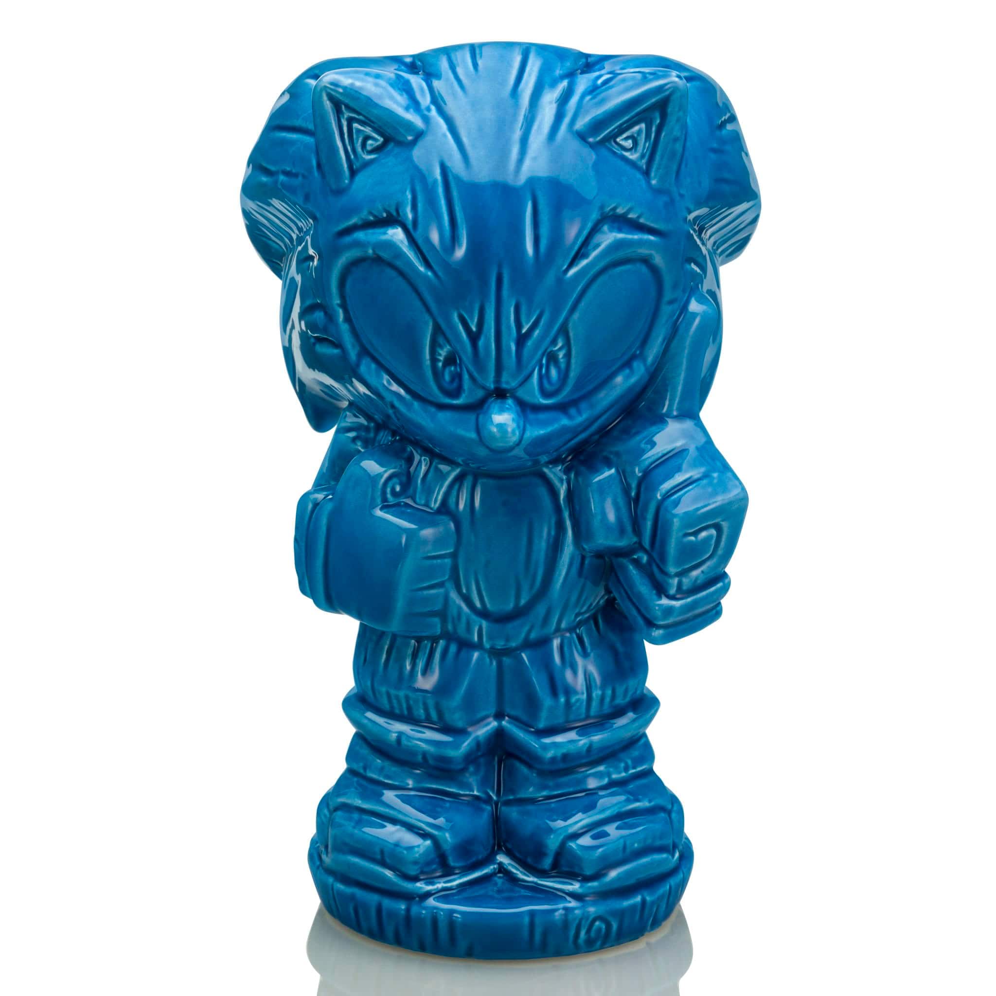 ThinkGeek - Geeki Tikis Sonic The Hedgehog Sonic Ceramic Mug | Holds 13 Ounces - Blue