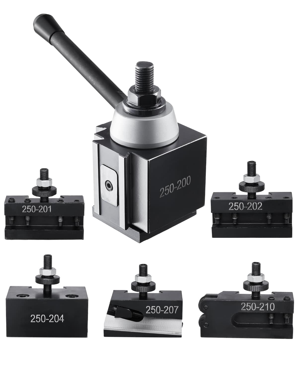 VEVOR - Quick Change Tool Post Set, 6 Pcs, Includes Lathe Tool Holders,Wedge Type Tool Post with Turning Tool Holder Accessories - Black price history on PriceWatchPro