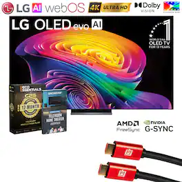 Bundle - LG - 77 Inch OLED evo AI C6H 4K Smart webOS TV (2026) + 1 Year Extended Warranty Protection