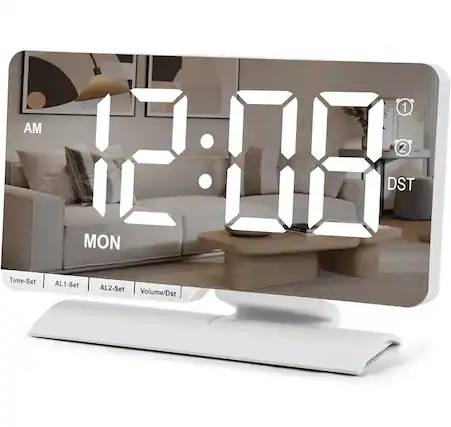 1 AM 2 12:08 DST MON Time-Set AL1-Set AL2-Set Volume/Dst