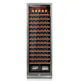Ca'Lefort - 24 inch 166-Bottle Wine Cooler Refrigerator ,Freestanding/Built-In, for Home, Bar & Office - Stainless Steel