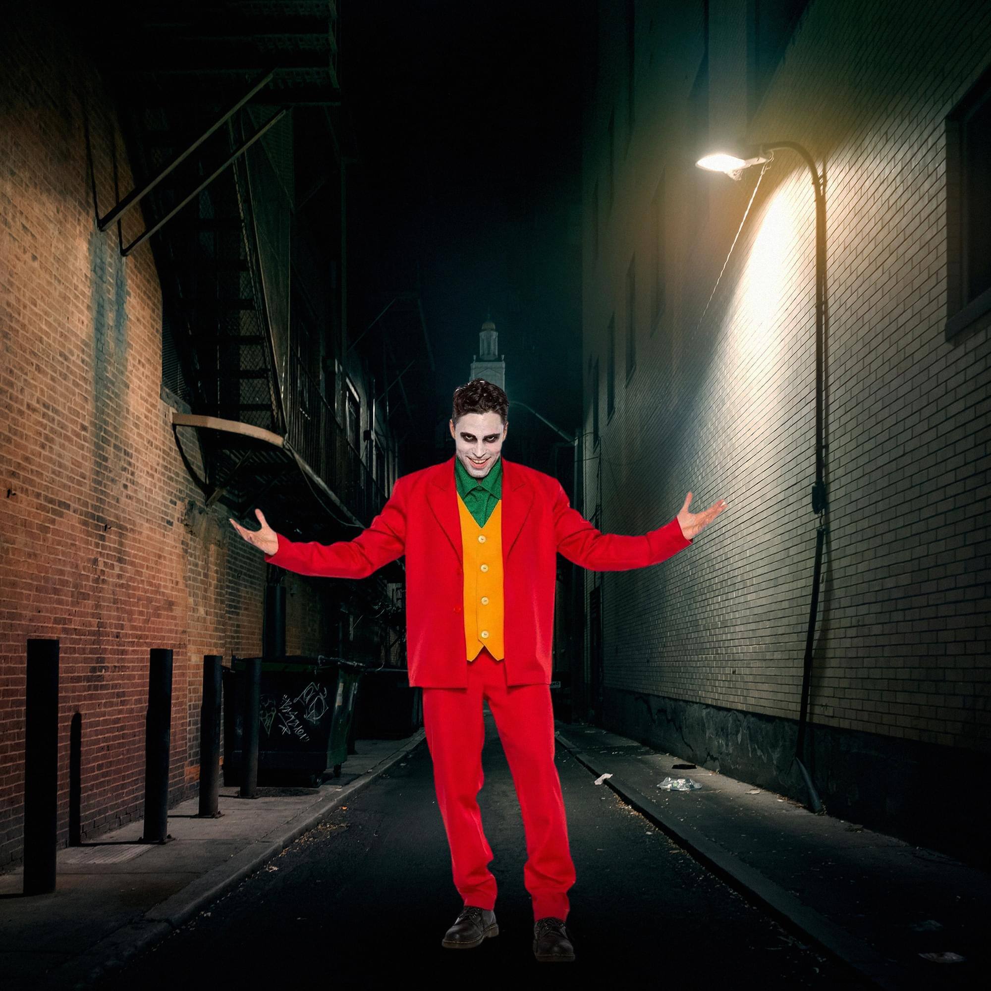 Alt View 1. Seeing Red - Villain Leisure Suit Adult Costume | XX-Large - Red.