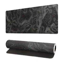 Fabibe - Extended Big Mouse Pad Large Gaming Desk 27.6x11.8 Inch Long Computer Mat Mousepad With 3mm Non-s - Topographic Contour