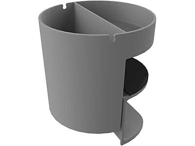 Front. Deflecto - Deflect-O Standing Desk ABS Plastic Small Desk Organizer, Gray (400001) - Gray.