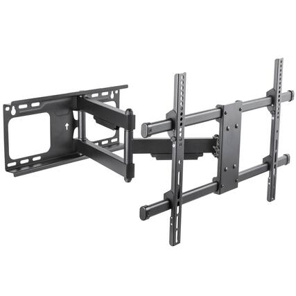 Front. Black+Decker - Full-Motion TV Wall Mount 40" to 86", Extension, 600 x 400 Max VESA, Holds 130 Lbs - Black.