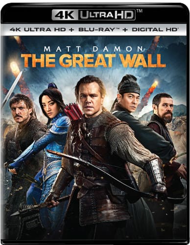 Front. The Great Wall   - 4K Blu-Ray.