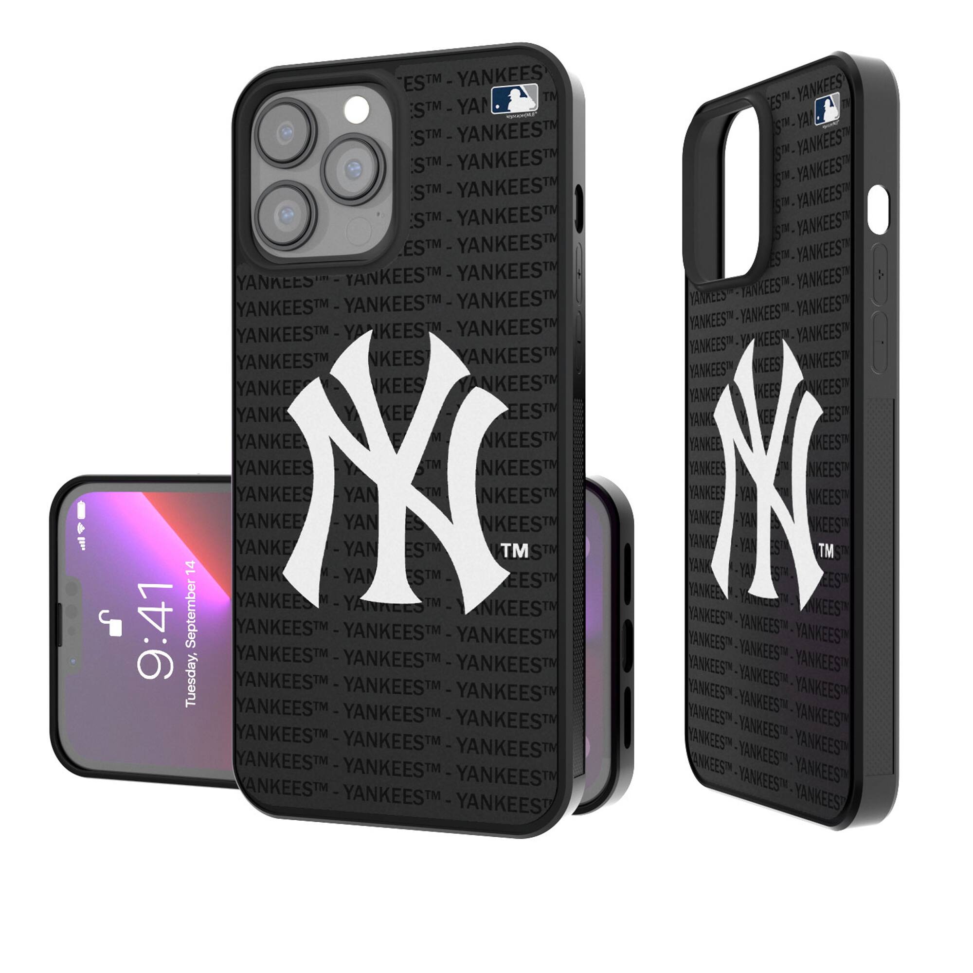 Keyscaper - MLB - New York Yankees iPhone Text Backdrop Design Bump Case - 15 Pro - Multicolor price history on PriceWatchPro
