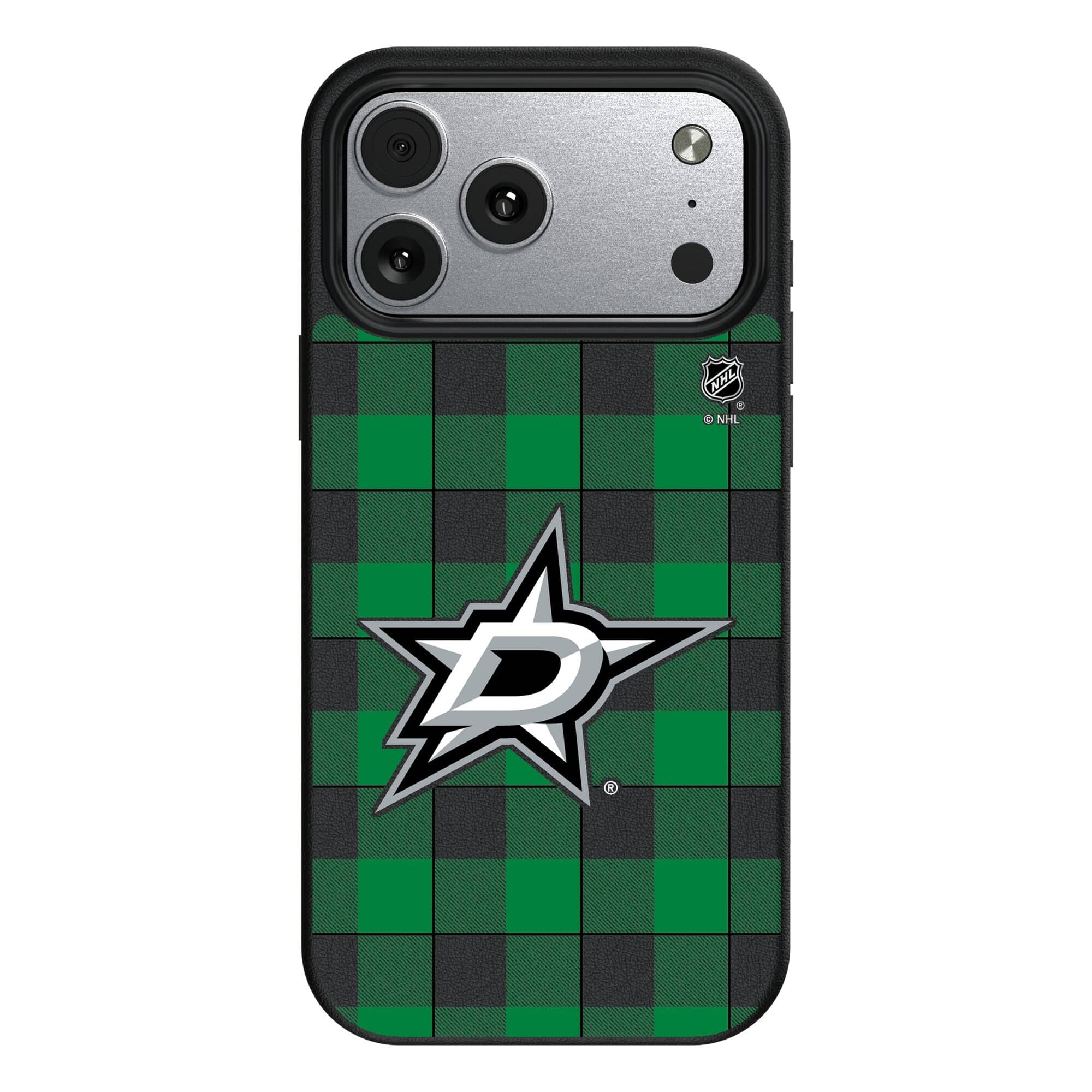Keyscaper - NHL - Dallas Stars Plaid iPhone Magnetic Bump Case - 17 Pro - Black price history on PriceWatchPro