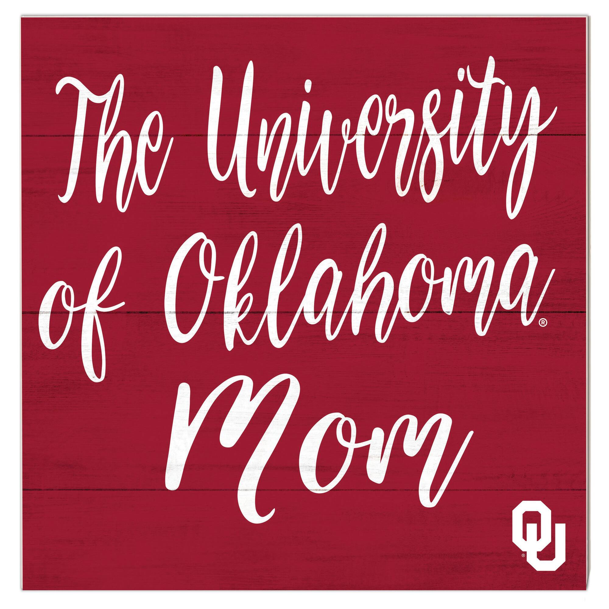 Jardine - Oklahoma Sooners 10'' x 10'' Mom Plaque - Red